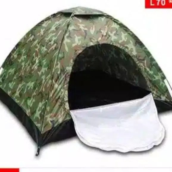 Tenda Camping Gunung - Tenda Dome Out Door Camping Camo 2-4 Orang Ukuran 200 x 200 cm