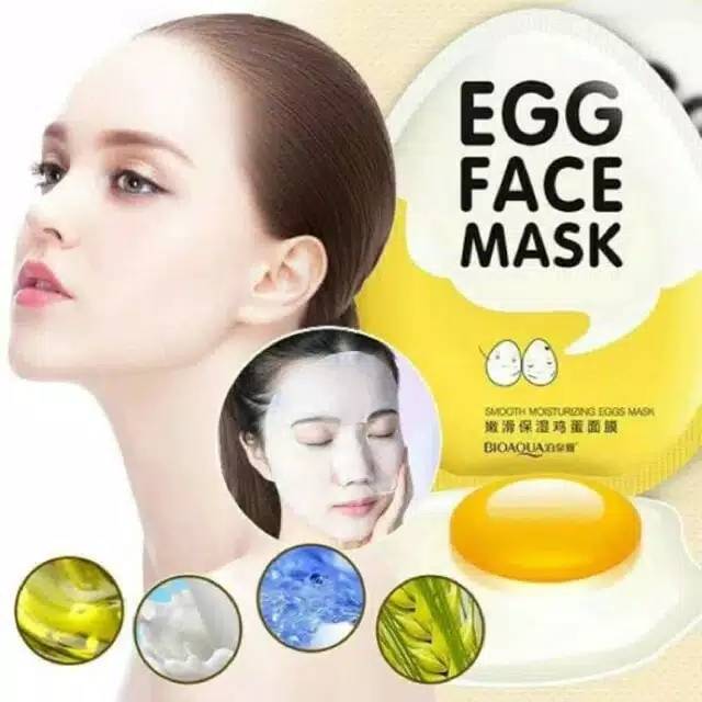 BQY 2538 / Bioaqua Egg Face Mask 30gr / | Shopee Indonesia