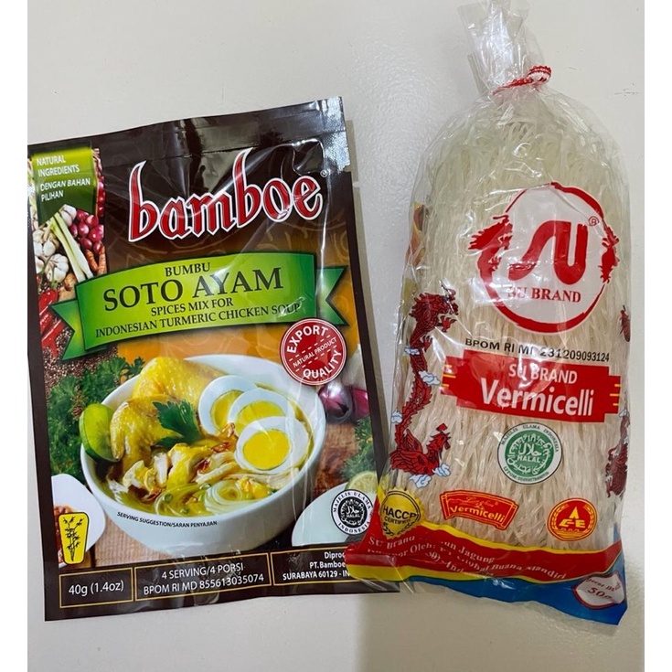 

Paket Hemat (1 pcs Bumbu Soto Ayam + Soun Su Brand 50 gr)