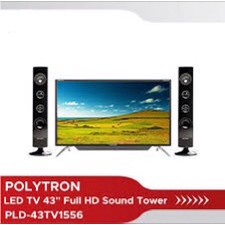 LED TV Digital Polytron 43TV1556 43 Inch + Tower Speaker Garansi Resmi 5 Tahun