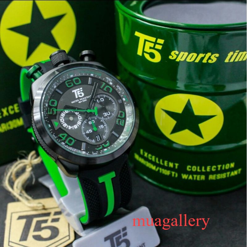 Jam tangan pria T5 H3619 / T5 H 3619 Original Crono aktif Tahan Air