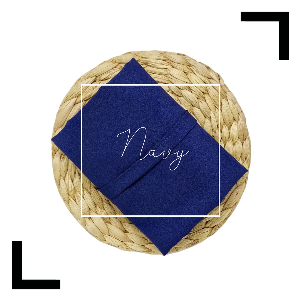 Hijab Instant Bergo Maryam Diamond Stretch-Navy