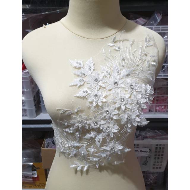 Lace Bordir Bunga 3D exclusive / Renda Bunga