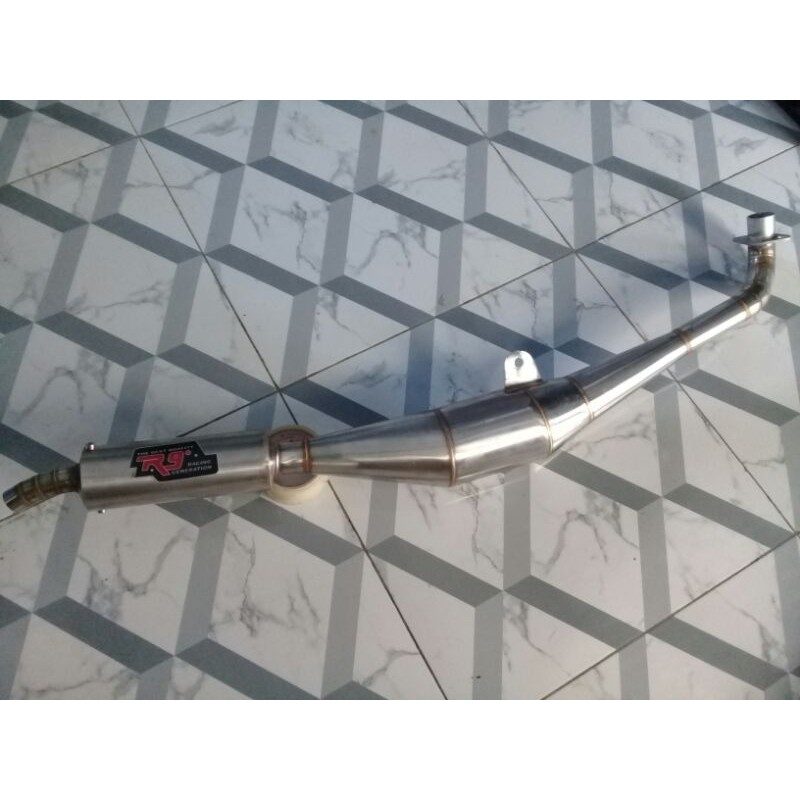 KNALPOT STANDAR RACING FIZR R9 FUL STENLIS