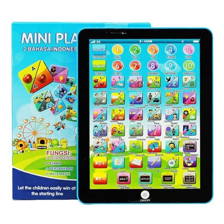 ( BISA COD ) Mainan Edukasi Anak PLAYPAD MINI 2 BAHASA Mainan Anak Edukasi Mini Playpad Anak Muslim 2 Bahasa Playpad / Ipad Arab