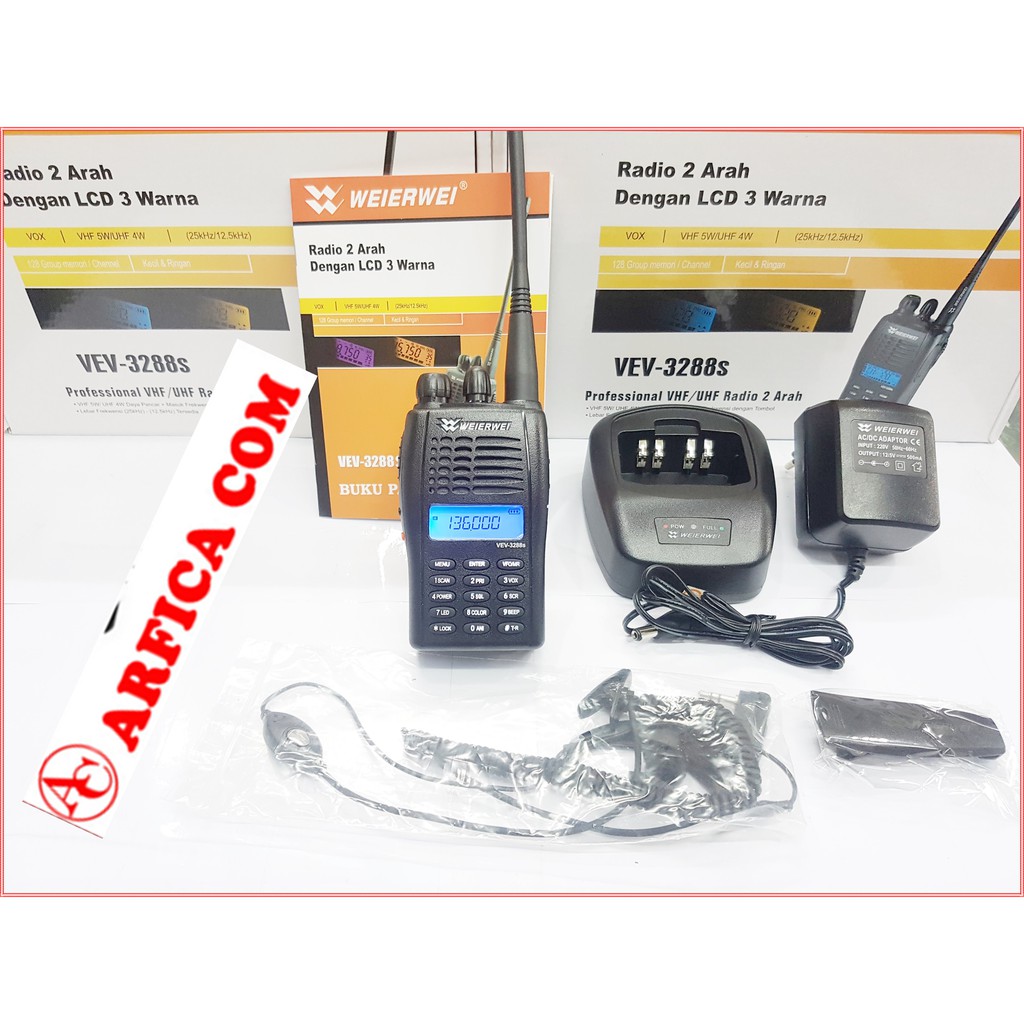 JUAL WEIERWEI VEV-3288S HT WEIERWEI VEV 3288 VEV3288 WEIRWEI 3288S VHF