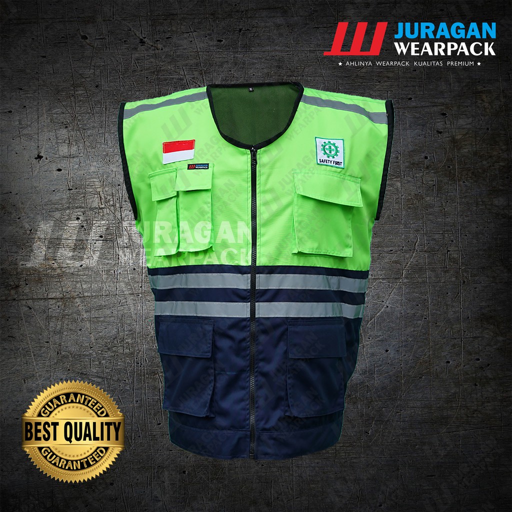 Rompi Rompi Safety Rompi Warna Hijau Stabilo Kombinasi Rompi Rompi Safety Rompi Warna Hijau Stabilo Kombinasi