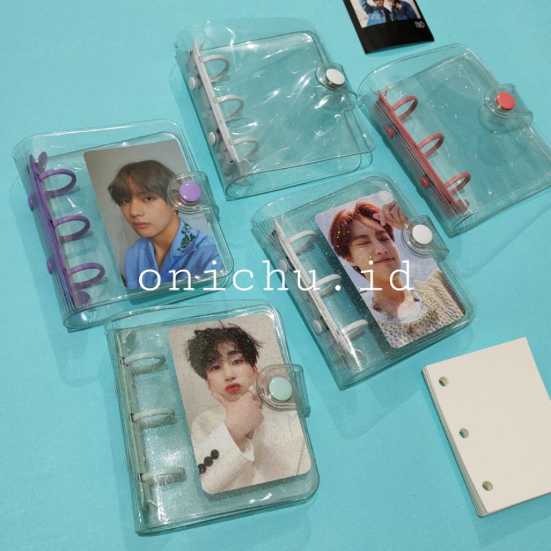 Jual Omb2 Mini Binder 3 Ring Photocard Album Korean Pc Mini Diary Sleeve Binder Mini Kpop 0796