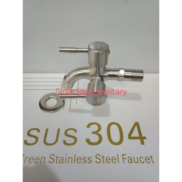 Kran cabang stainless 304 / Kran tembok cabang / Kran hand shower