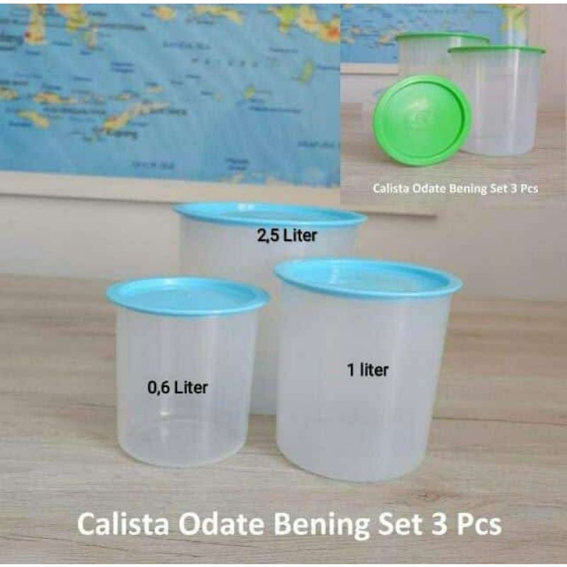 Calista Odate Set Toples Bulat Bening- 3 Pcs
