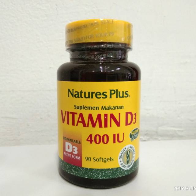 Nature's Plus Vitamin D3 400 IU
