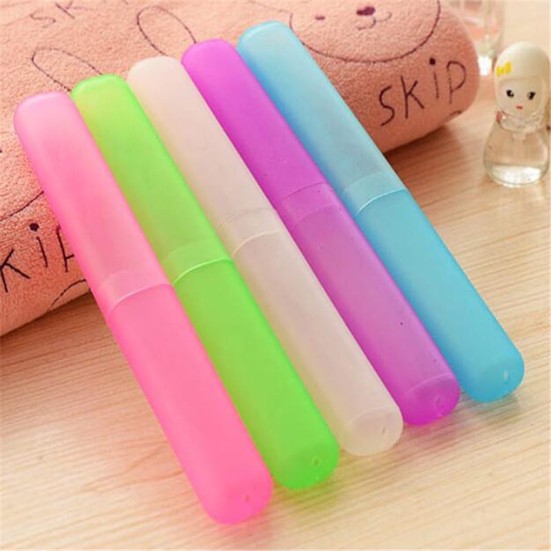 (HJ_888)Kotak Tempat Sikat Gigi Portable Praktis Higienis / Travel Toothbrush Cover Case / Kotak Sikat Gigi /Tempat Sikat Gigi