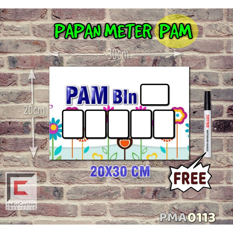 

RadjaCustom Papan Meter Listrik PLN PAM motif Unik - Floral 13