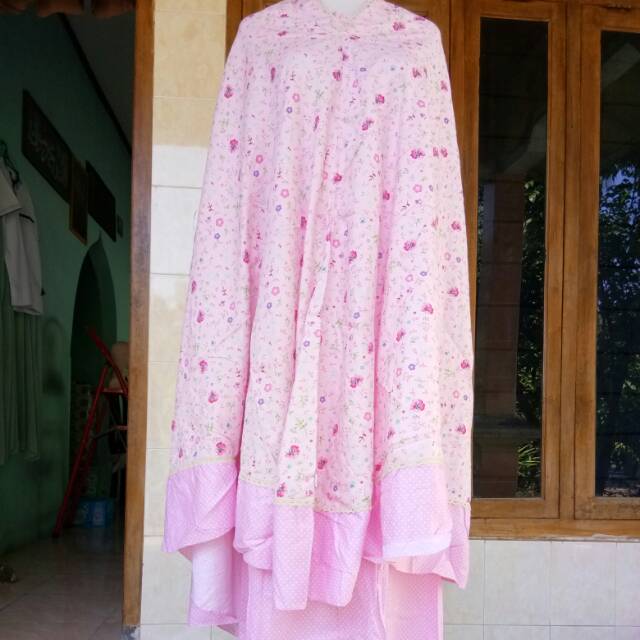 Mukena katun jepang ori ukuran jumbo