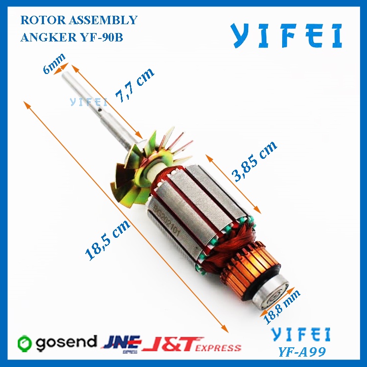 ROTOR ASSEMBLY YIFEI YF-A99/ANGKER YF-90B