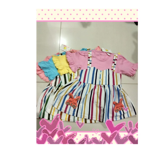 Dress salur kelinci import