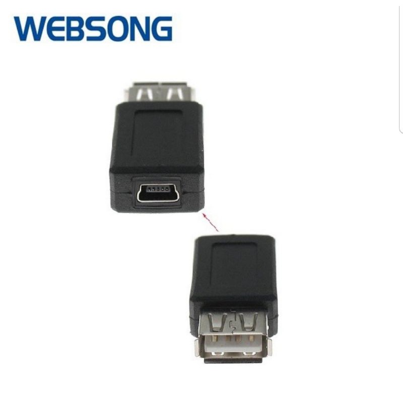 Connector USB Female to USB Mini 5P Female websong