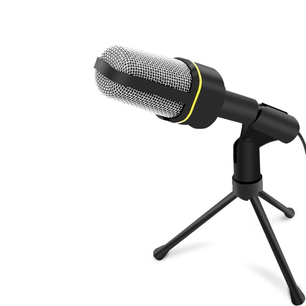 Professional Microphone Jack 3.5mm pas di HP untuk Live plus tripod, bikin konten Youtube / Smule / Karaoke / TaffSTUDIO Mikrofon Kondenser Studio dengan Stand - SF-666 Warna Hitam / karaoke microphone /  microphone HP