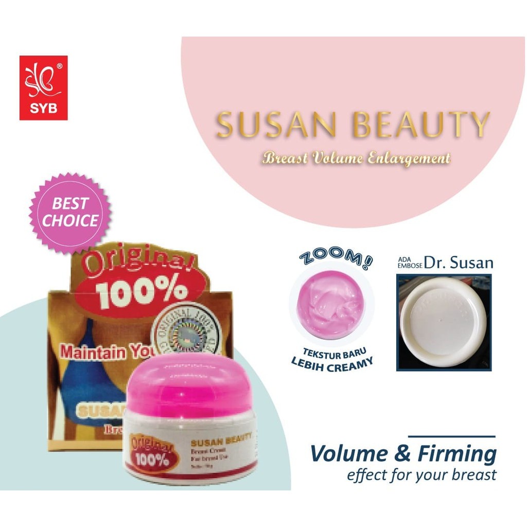 ⭐BAGUS⭐ SUSAN BEAUTY BREAST VOLUME ENLARGEMENT 70GR | Pembesar Payudara