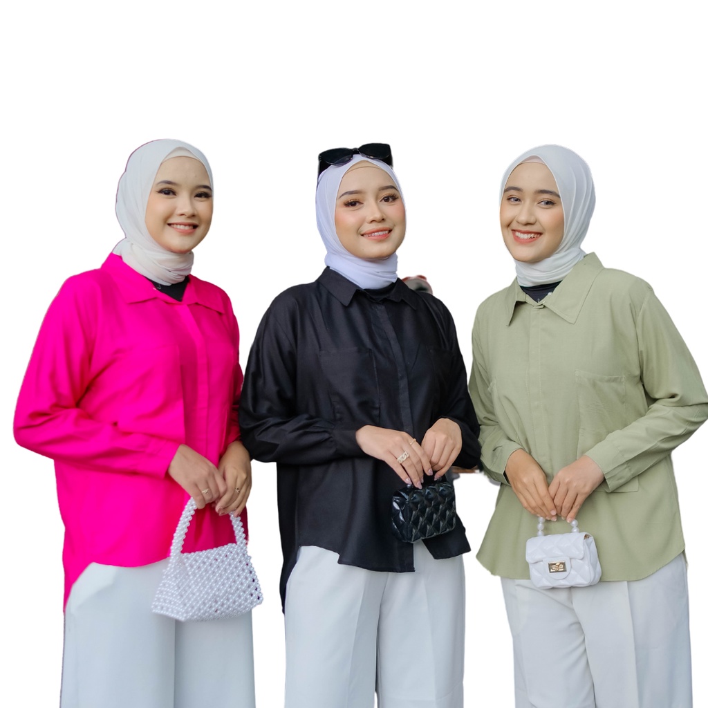 CUCI GUDANG!! Tini Blouse / Atasan Katun Poplin Premium