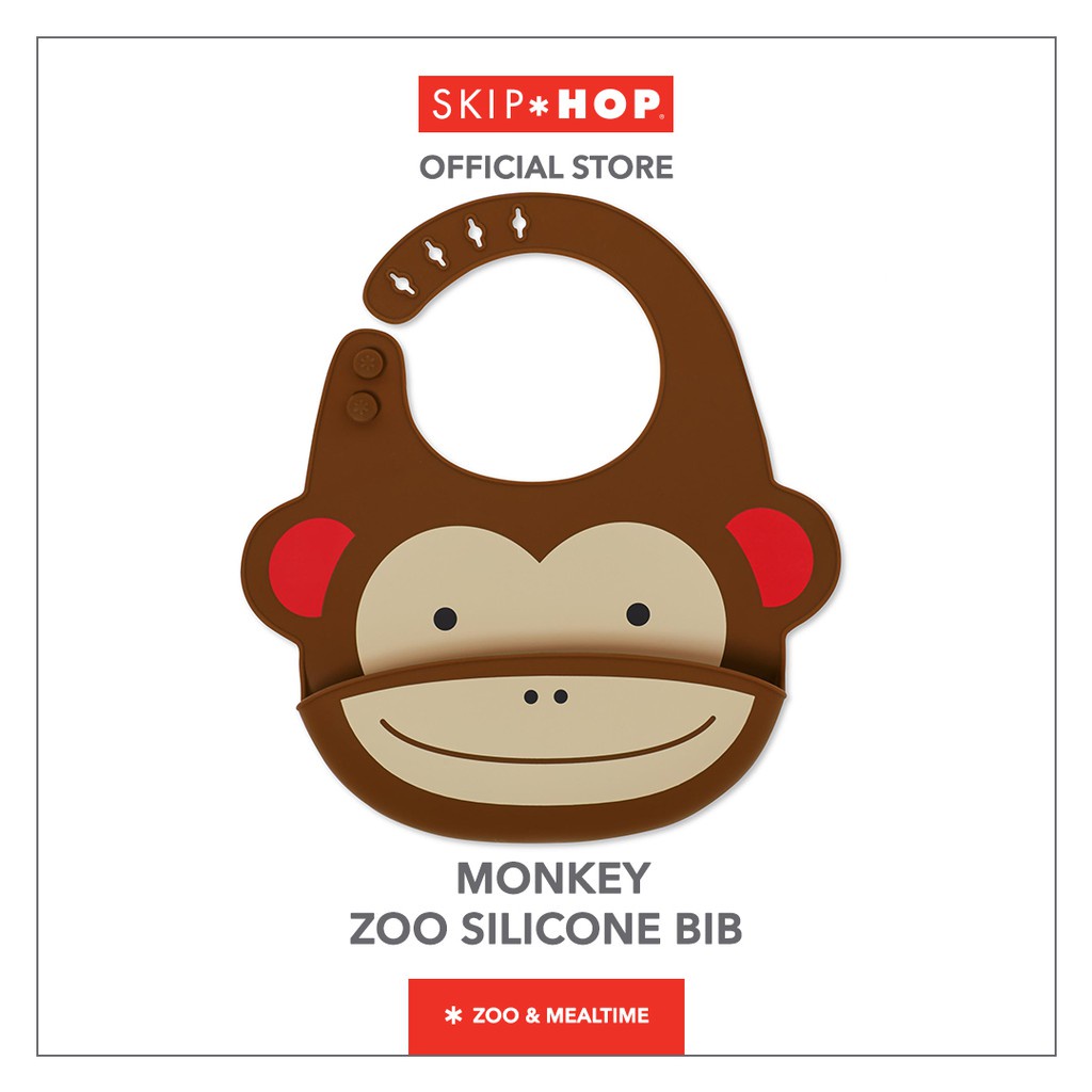 Skip Hop Zoo Silicone Bib (23220) - Celemek Slabber Anak