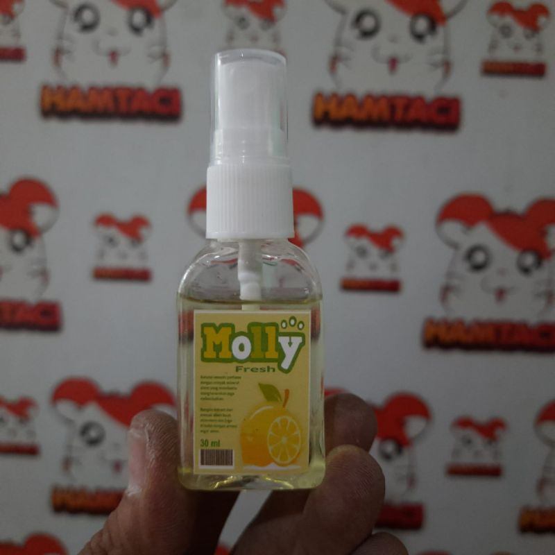 MOLLY FRESH PARFUME LEMON 30ML UNTUK HAMSTER/GERBIL/SUGAR GLIDER