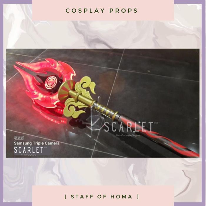 SCARLETDEPT Genshin Impact Hutao Staff Of Homa Spear Cosplay Props