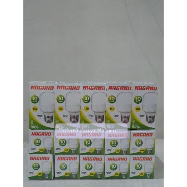 Lampu Bohlam Led Kapsul Nagano 10w 10watt - Lampu Hemat Terang Termurah