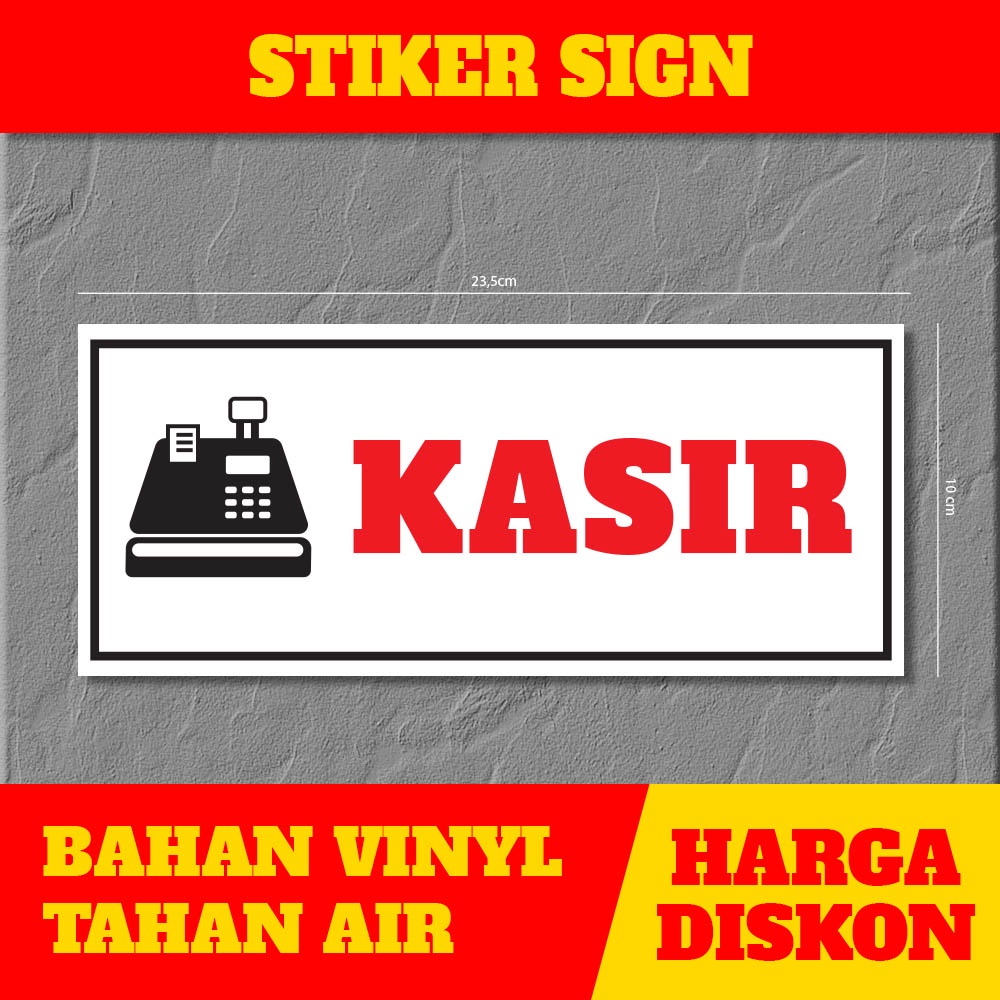 

Stiker Penunjuk Kasir, kotak saran