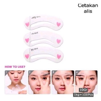 BAJ Mini Brow Class Cetakan Alis 3 Model CETAKAN ALIS KOREA ISI 3 PCS AK033