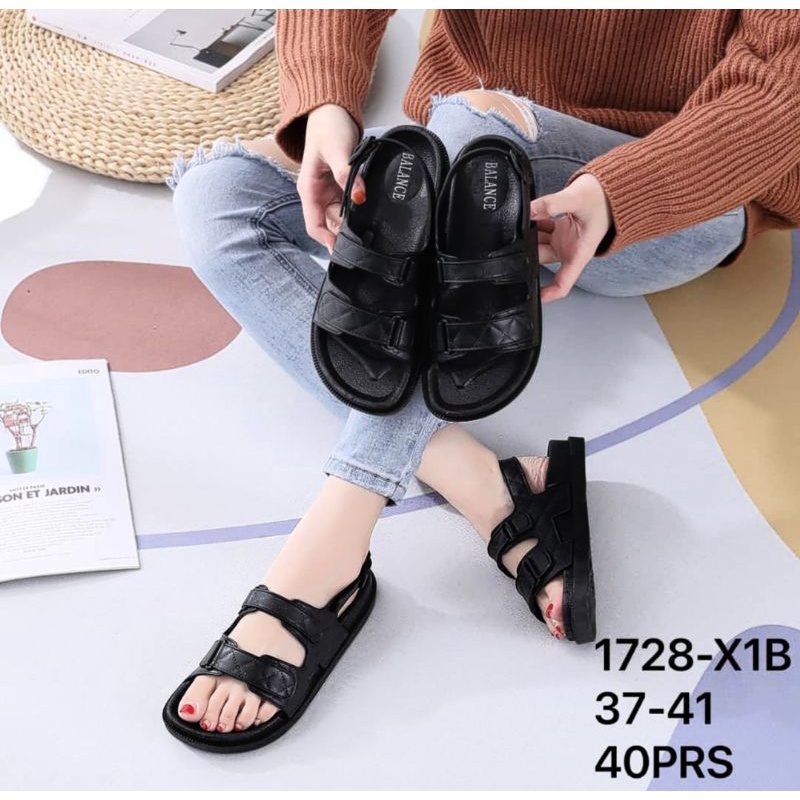 [READY STOCK] Sandal Birken Wanita Jelly Import Tali 1728/ Sandal Jelly TikTok