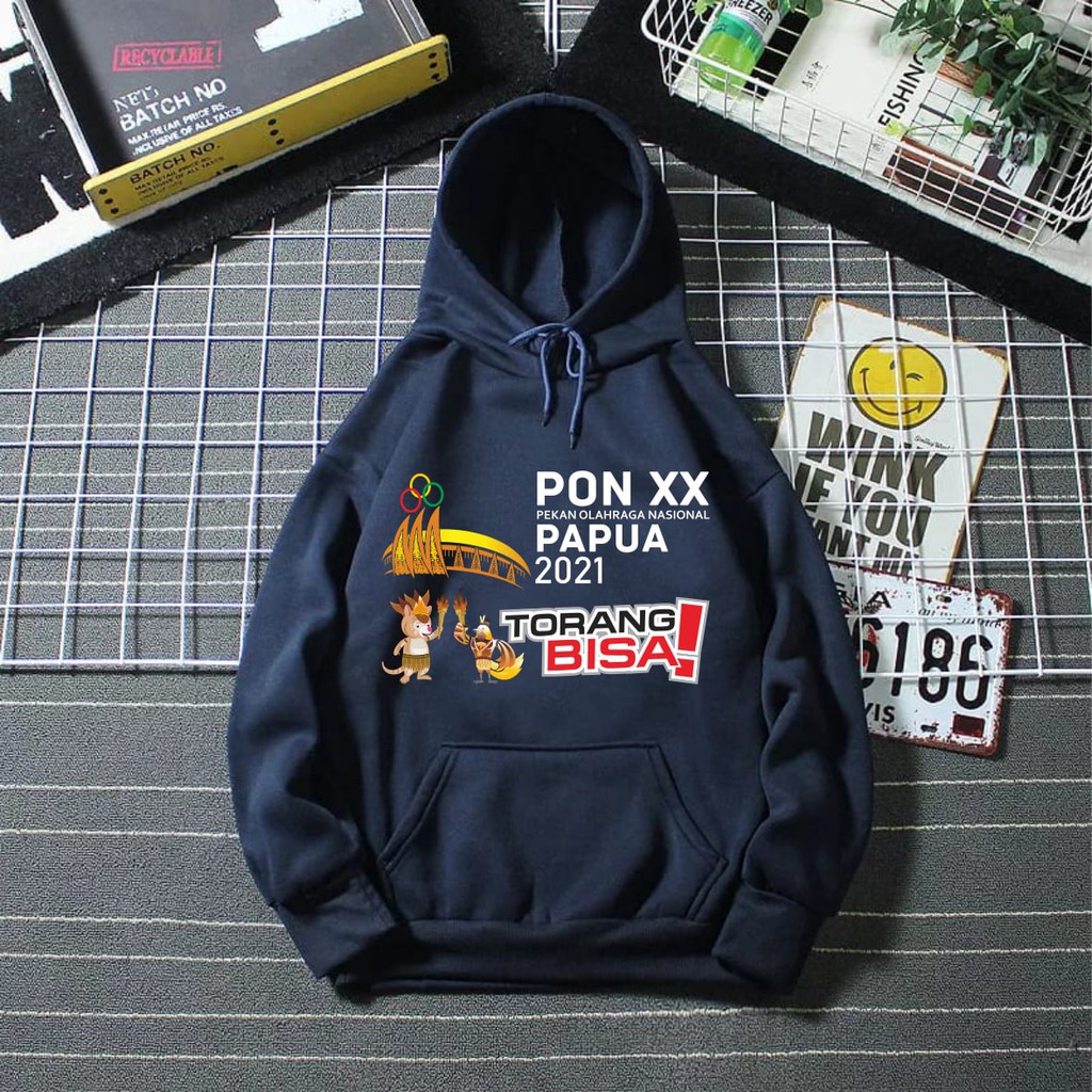 HOODIE PON XX PAPUA 2021 TORANG BISA SWEATER PON XX PAPUA 2021 PEKAN OLAHRAGA NASIONAL INDONESIA TERBARU TORANG BISA