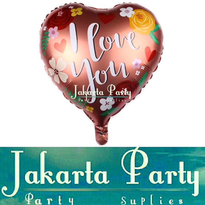 Balon Foil I Love You #5 / Balon Love / Balon Hati / Balon Foil Love