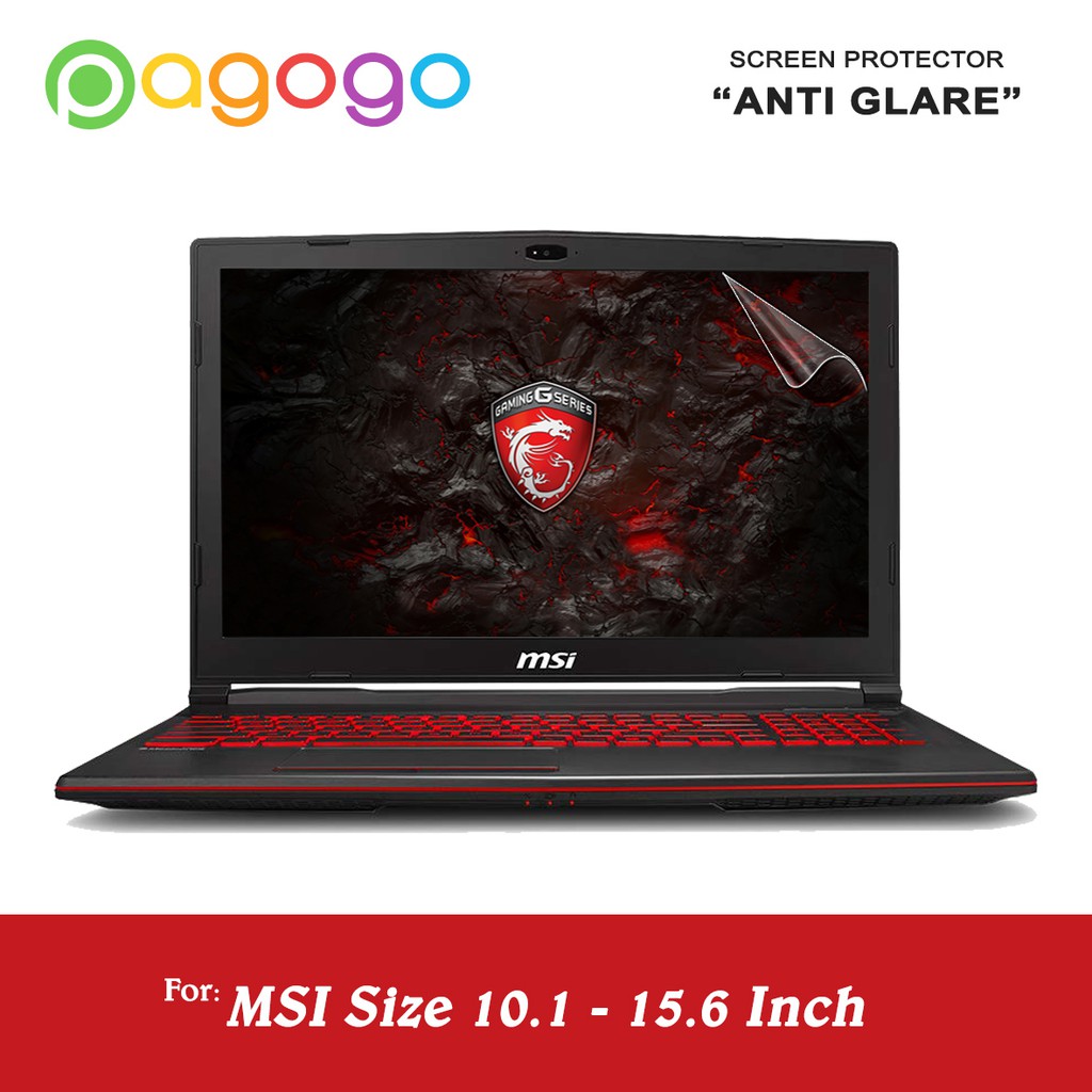 Screen Protector Anti Gores Laptop Msi 10 11 12 13 14 15 Anti Glare