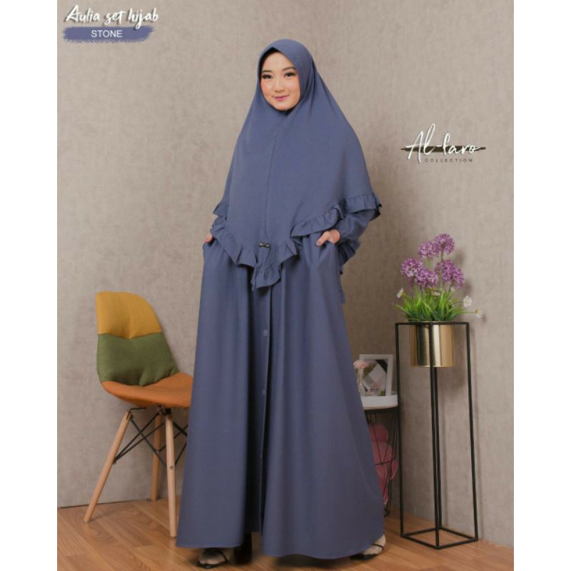 AULIA SET HIJAB BY AL FARO/ GAMIS AULIA SET HIJAB BY AL FARO