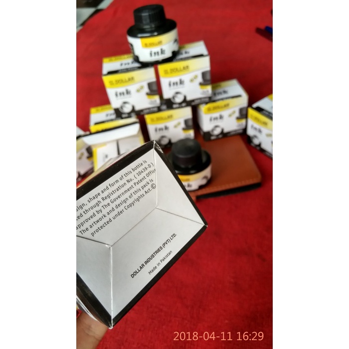 

Hemat Promosi..Made In Pakistan.Tinta Botol Dollar Fountain Pen Ink 60 Ml. Terlaris