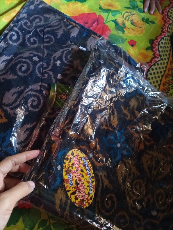 Couple Tunik Ziggy Tali Bunga Zigzag Lawasan Sarimbit Seragam Batik Formal Casual Kerja Bagus