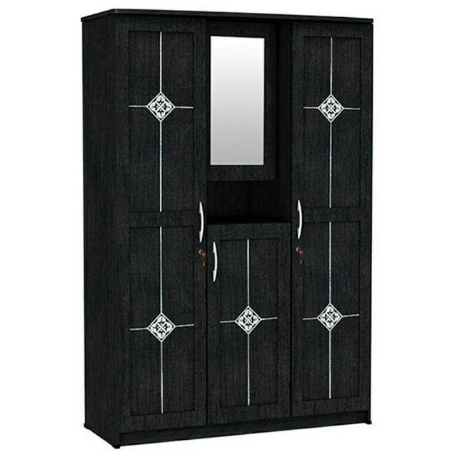 Lemari Pakaian 3 Pintu Kaca Masuk Apanel LPC-8321 AP