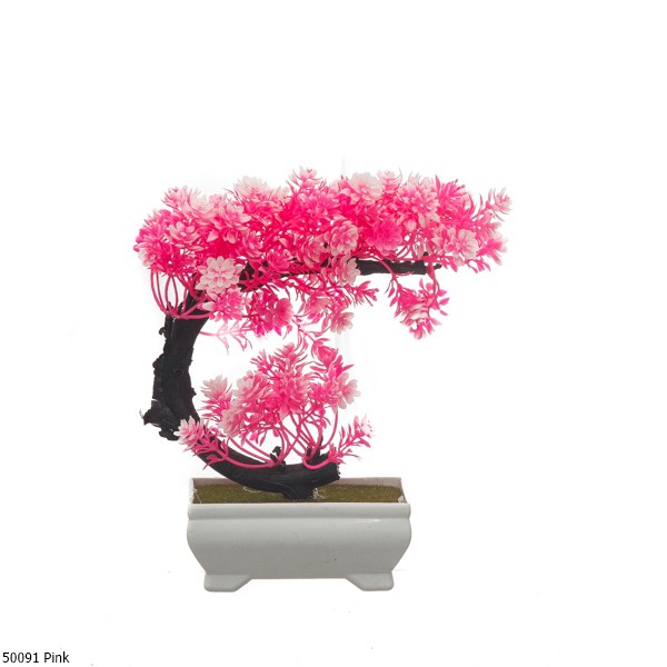 Bunga Plastik Hias Bonsai Sabit 5009-Pink