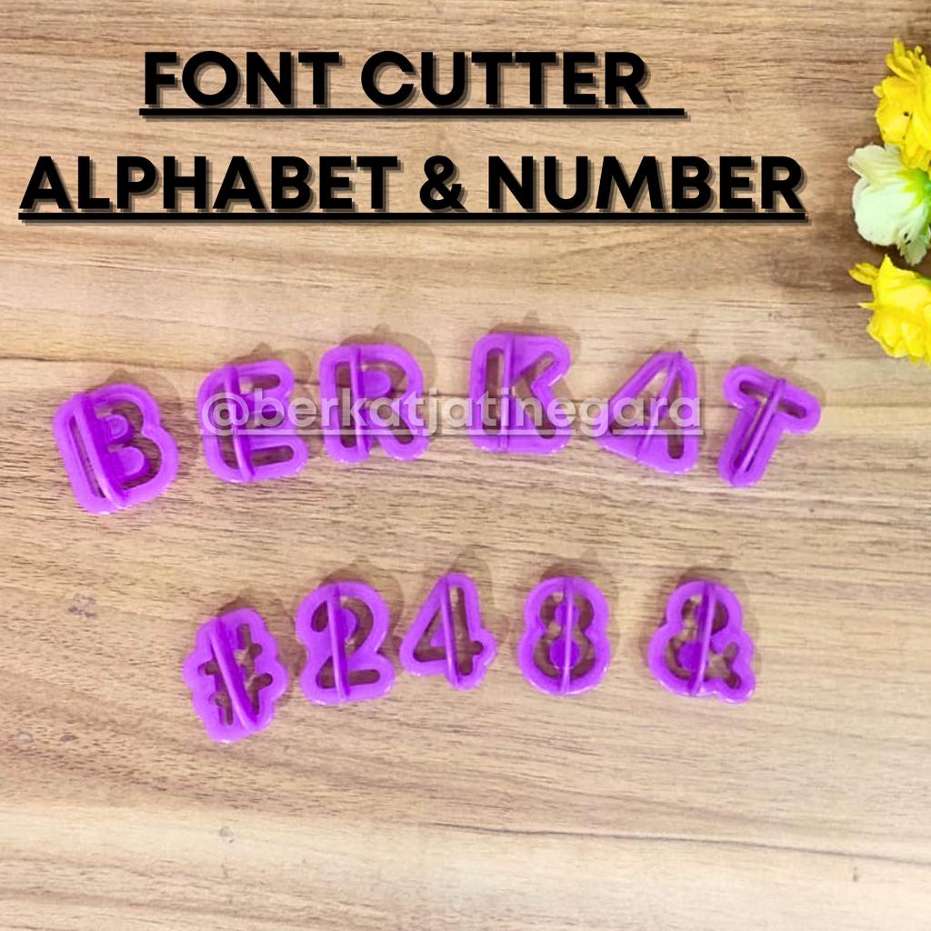 CUTTER FONDANT / CUTTER FONT ALPHABET &amp; NUMBER / SET