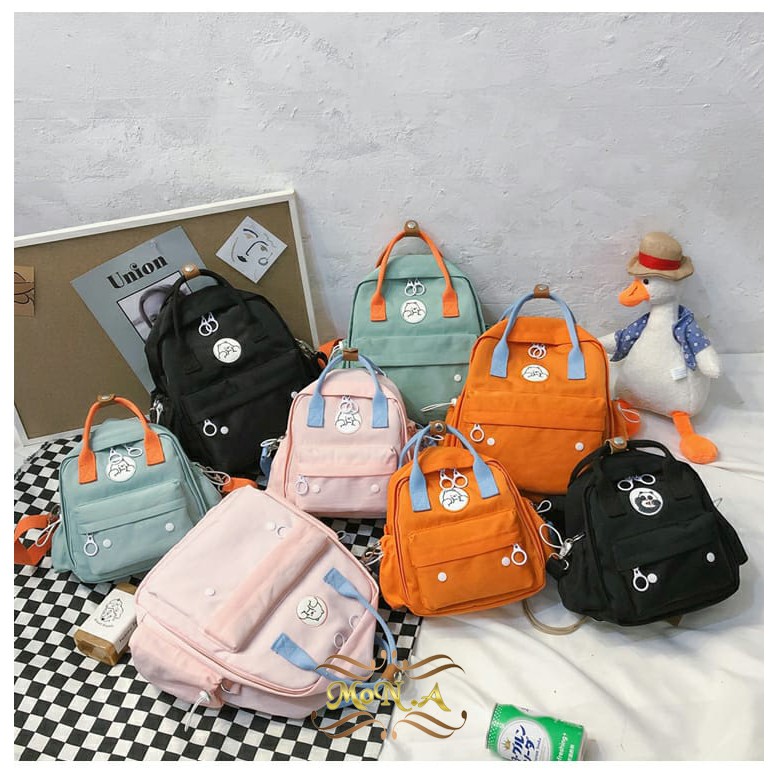 [OOS] Tas Ransel Wanita Import Sekolah/Kuliah Hangout Trendy Korea - 136