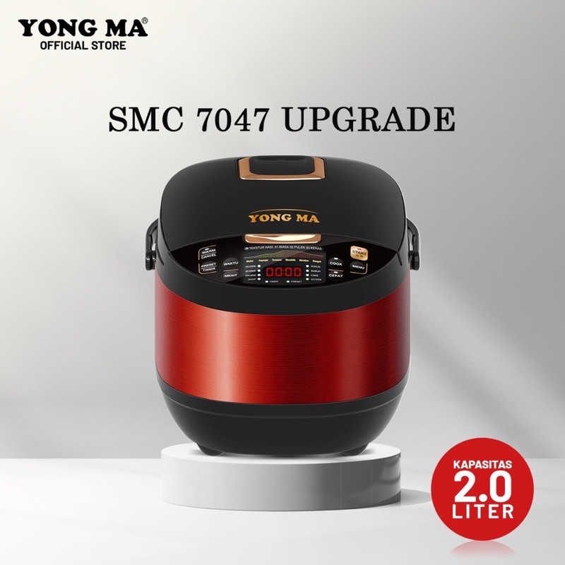 Magic Com YONG MA SMC-7047 / YONGMA SMC7047 Rice Cooker Digital 2liter ORI