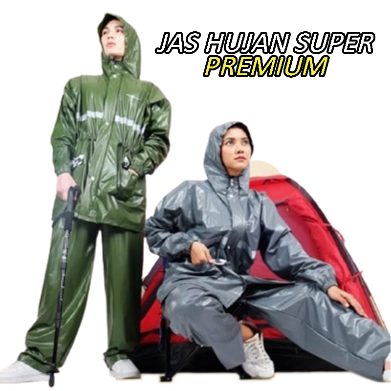 PREMIUM Jas Hujan Setelan Jaket Celana HIGH QUALITY Jas Hujan Travel Hiking Jas Hujan Model Terbaru Jas Hujan Dewasa Wanita Pria Jaket Motor Penutup Seluruh Badan jas Hujan Anti Air Jas Hujan Anti Sobek