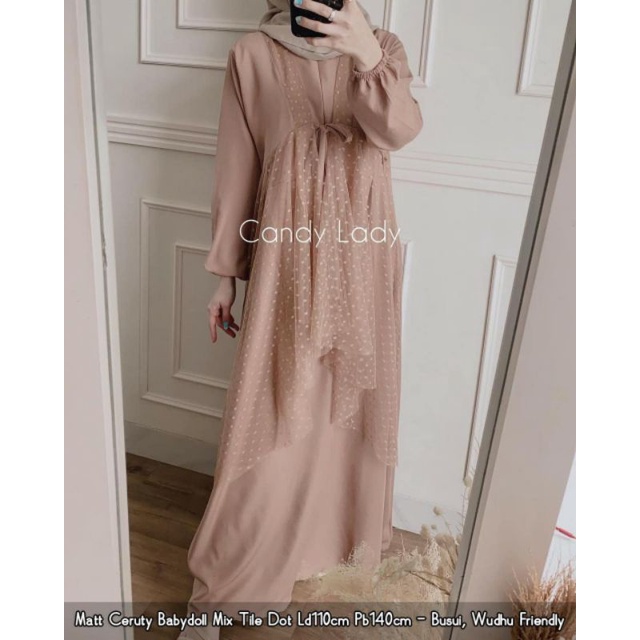 Candy lady maxy Banyak warna bahan cerity mix tille