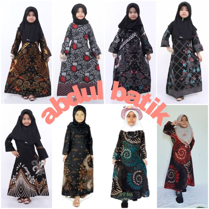 GAMIS BATIK ANAK 2-12TH BISA REQUEST UKURAN