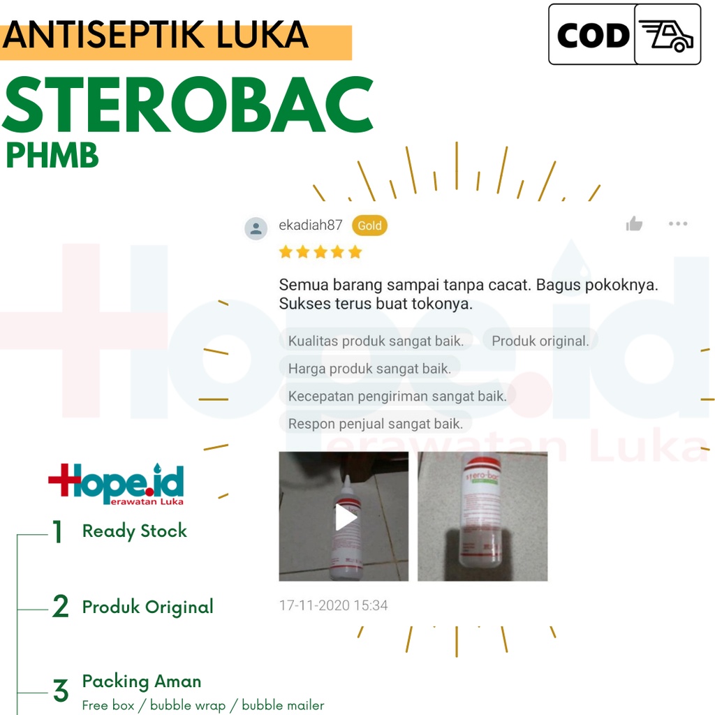 Sterobac spray 65ml | Cosmomed 100 ml cairan antiseptic luka