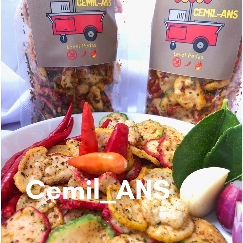 

KRUPUK BANTET / KRUPUK SEBLAK PEDAS DAUN JERUK