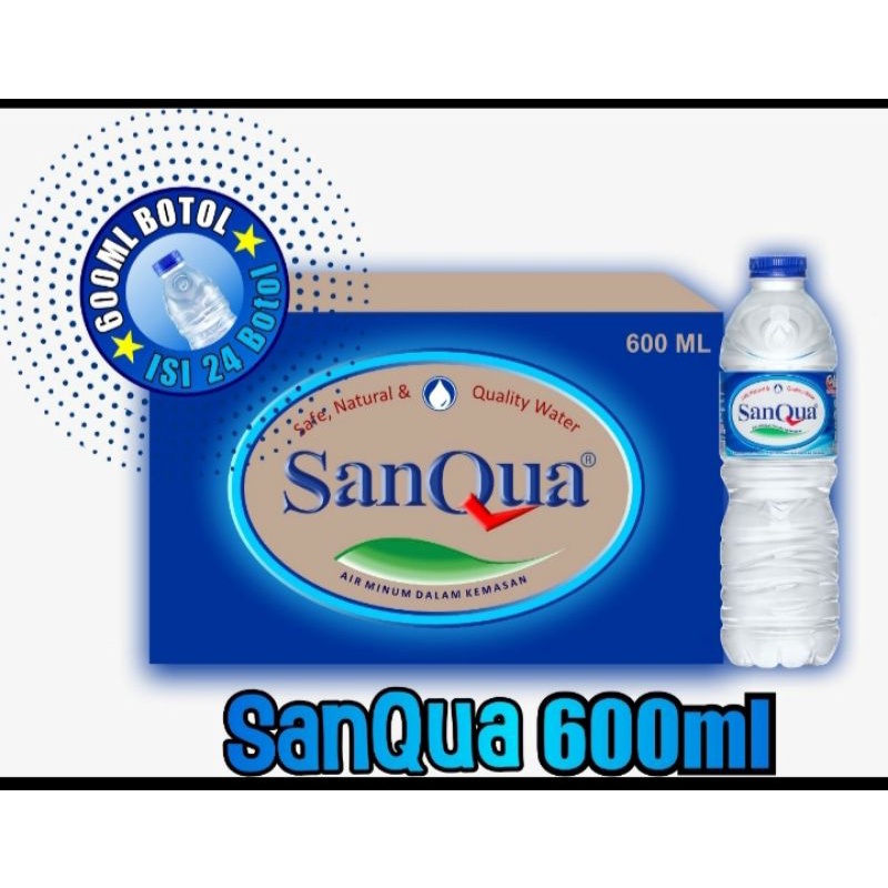 Jual Air Mineral Sanqua 600ml Shopee Indonesia 7157