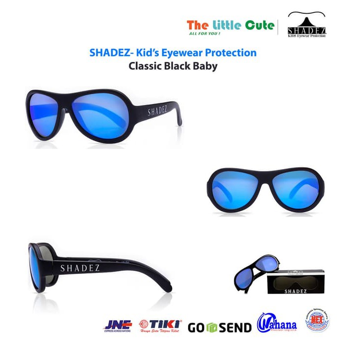 Unik Kacamata Jemur bayi / Pelindung Mata Bayi /Anak - Shadez - Black Baby Diskon