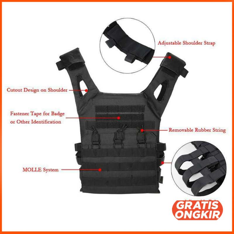 Rompi Pelindung Airsoft Gun CS Tactical Vest Combat - G030102